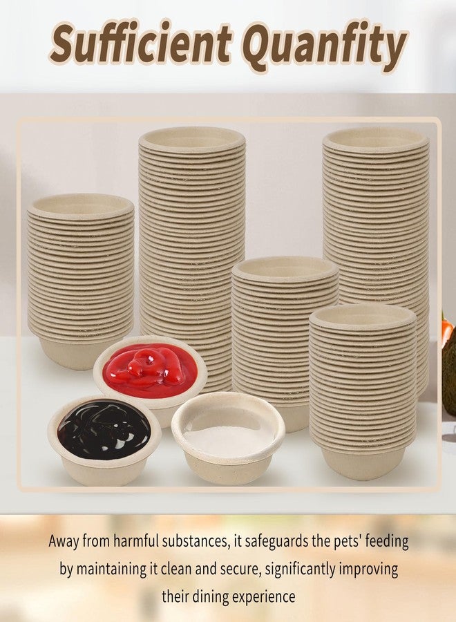 BUWUSMU 400 قطعة أكواب ورقية سعة 1 أونصة، أكواب طعام وماء للوزغات الصغيرة والسحالي والعناكب والزواحف - ملحقات رف أطباق التغذية للحيوانات الأليفة - Image 5